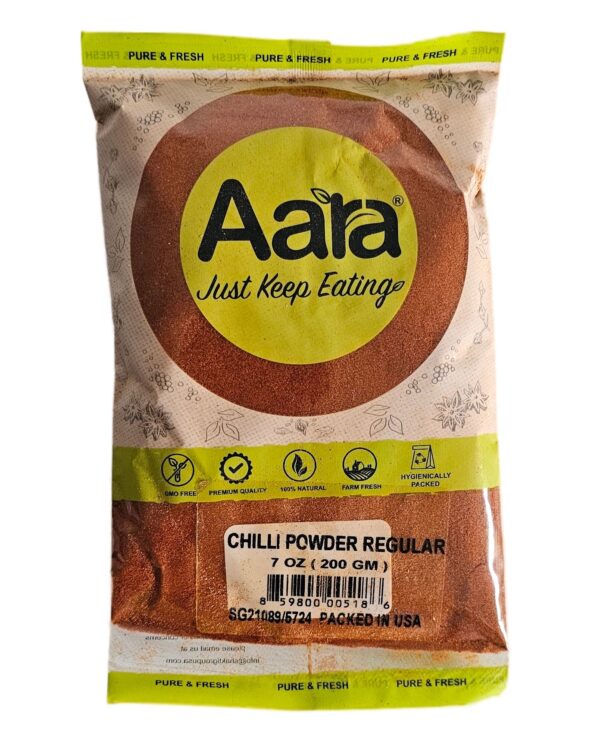 Aara, Spices, Aara Red Chilli Powder Regular 200 Gm