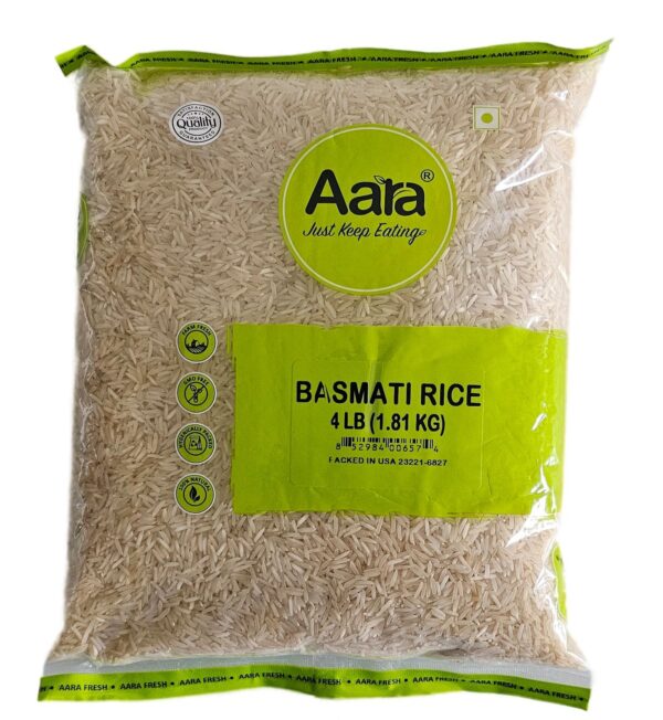 Aara, Basmati Rice, Beans, Dal, Rice, Rice & Dal, Aara Basmati Rice 4 Lb