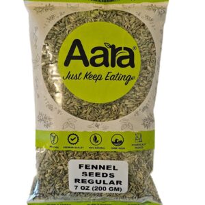 Aara, Spices, Aara Fennel/Saunf Seeds 200 Gm