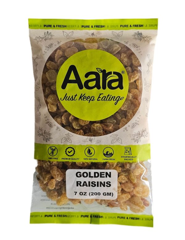 Aara, Dried Fruits, Nuts, Aara Golden Raisin 200 Gm