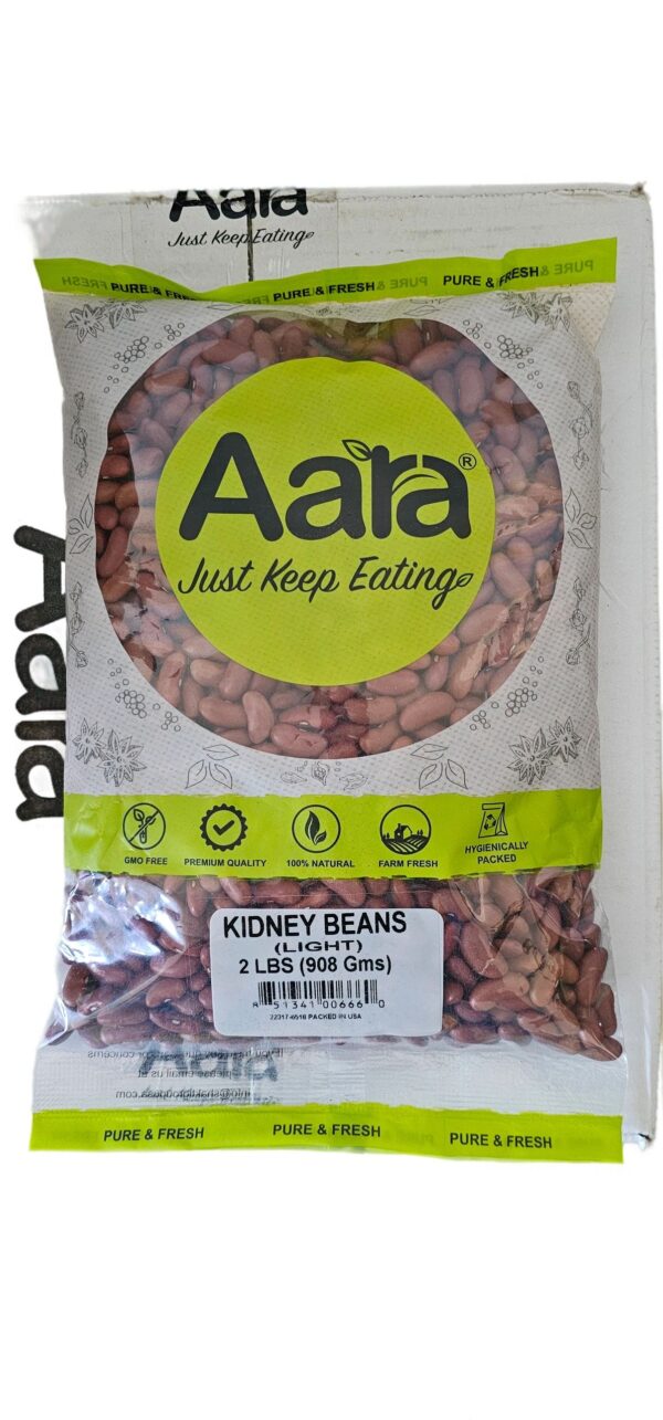 Aara, Beans, Dal, Rice & Dal, Aara Kidney Beans  Rajma Light 2 Lb