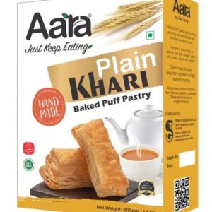 Aara, Baked puff, Khari, Rusk, Snacks, Aara Plain Khari 400 Gm