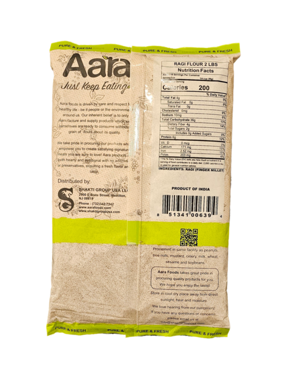 Aara, Atta, Flour, Aara Ragi Flour 2 Lb