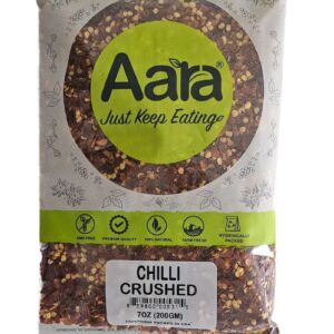 Aara, Spices, Aara Red Chilli Crushed 200 Gm