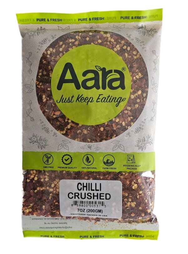 Aara, Spices, Aara Red Chilli Crushed 200 Gm