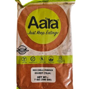 Aara, Spices, Aara Red Chilli Powder EXTRA Hot 200 Gm