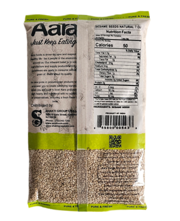 Aara, Spices, Aara Sesame Seeds White 200 Gm