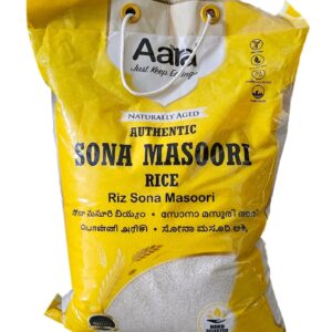 Aara, Beans, Dal, Rice, Rice & Dal, Sona Masoori Rice, Aara Sona Masoori Rice  20Lb