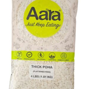 Aara, Dal, Poha, Rice, Aara Poha Thick  Flattened Rice 4 Lb