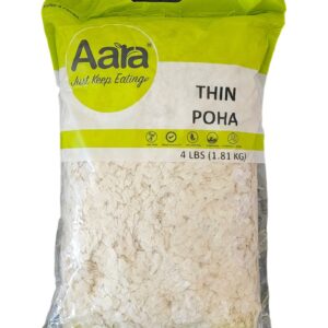 Aara, Dal, Poha, Rice, Aara Poha  Flattened Rice Thin 4 Lb