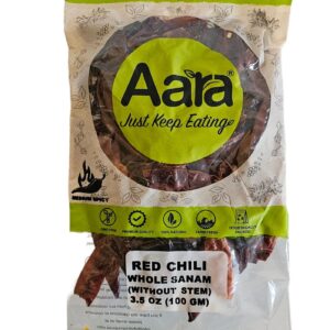 Aara, Spices, Aara Chilli Whole  Sanam 100 Gm