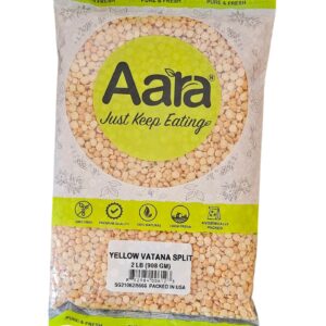 Aara, Beans, Dal, Rice & Dal, Aara Yellow Vatana Split 2 Lb