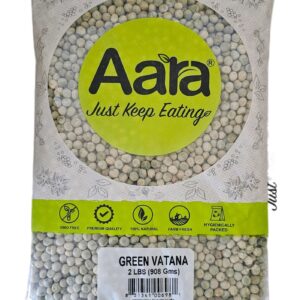 Aara, Beans, Dal, Rice & Dal, Aara Green Vatana Whole 2 Lb