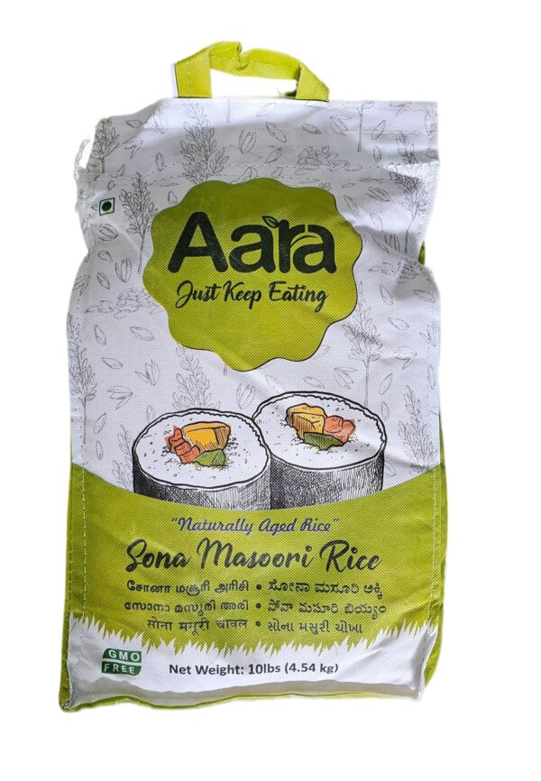 Aara, Beans, Dal, Rice, Rice & Dal, Sona Masoori Rice, Aara Sona Masoori Rice  10Lb