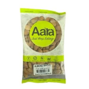 Aara, Dried Fruits, Nuts, Aara Almond Whole 200 Gm