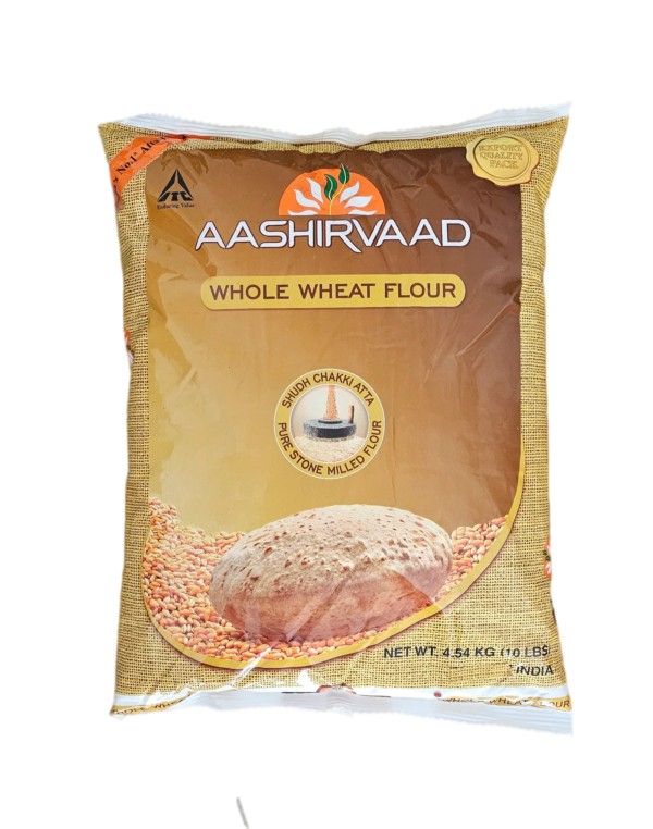 Aashirvaad,Atta,Flour,Whole Wheat,Aashirvaad Whole Wheat Atta 10 Lb