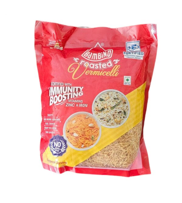 Bambino, Fryums, Noodles, Snacks, Vermicelli, Bambino Vermicelli Roasted 500 Gm