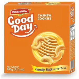 Biscuits,Britannoa,Cookies,Rusk,Snacks,Britannia GoodDay Cashew Cookies 600 Gm