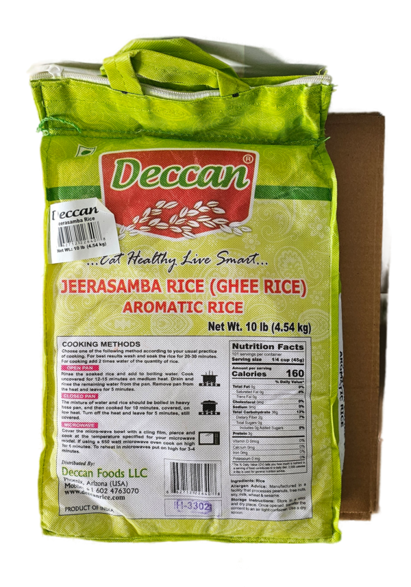 Aara,Beans,Dal,Jeera Samba Rice,Rice,Rice & Dal,Deccan Jeera Samba Rice 10Lb