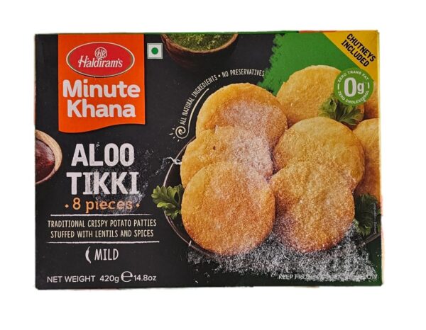 Appetizers, Bread, Frozen, Haldirams, Naan, Haldirams Aloo Tikki 420 Gm