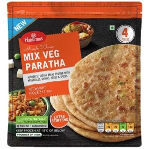 Bread, Frozen, Haldiram's, NaanHaldirams Mix Veg Paratha  400 Gm