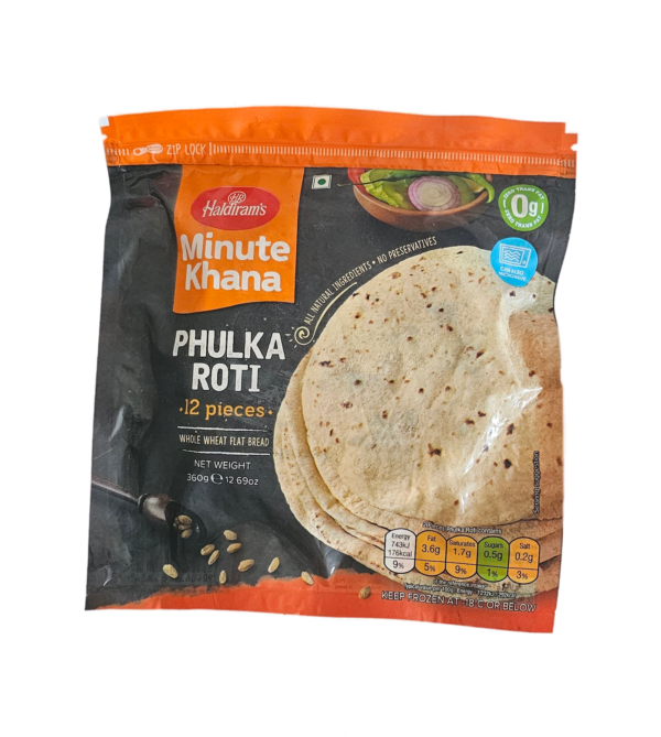 Bread,Frozen,Haldirams,Naan,Haldirams Phulka Roti 360 Gm