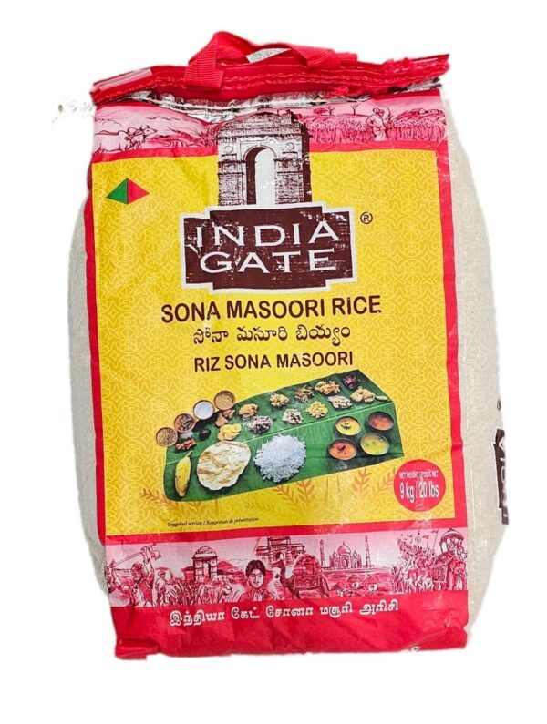 Beans,Dal,India Gate,Rice,Rice & Dal,Sona Masoori Rice,India Gate Sona Masoori Rice 20 Lb