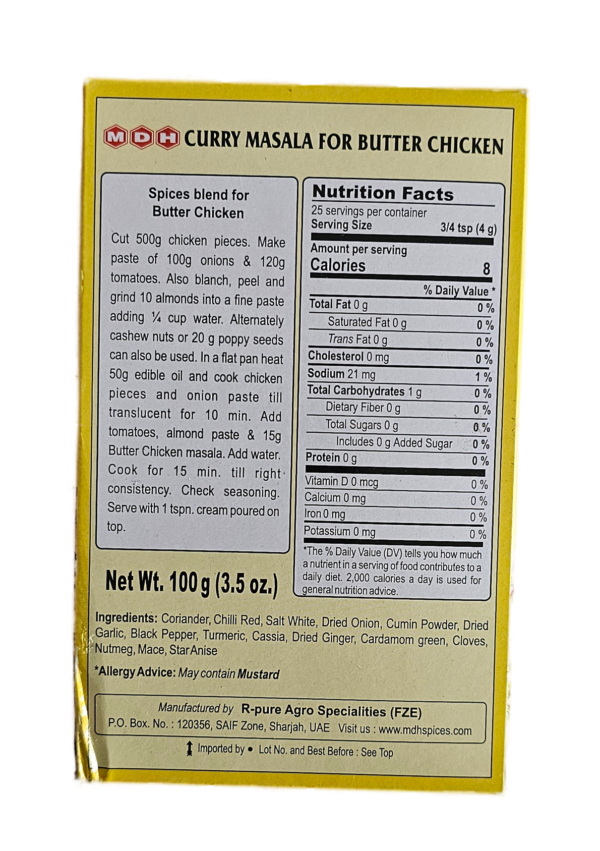 MDH, Spices, MDH. Butter Chicken 100 Gm