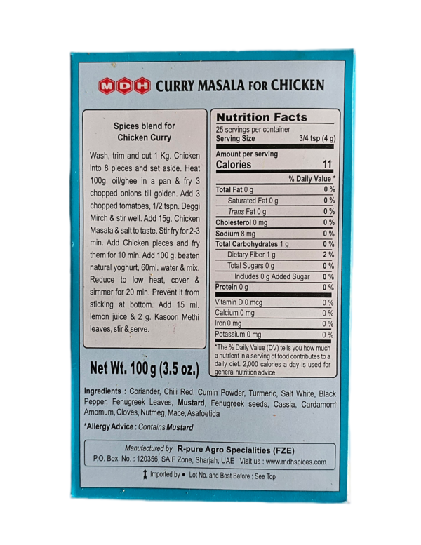 MDH, Spices, MDH Chicken Curry Masala 100 Gm