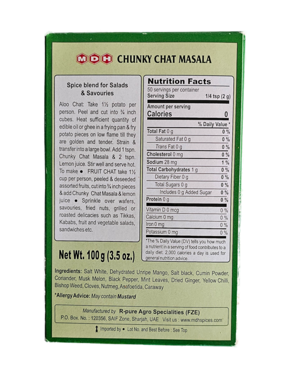 MDH, Spices, MDH. Chunky Chat Masala 100 Gm