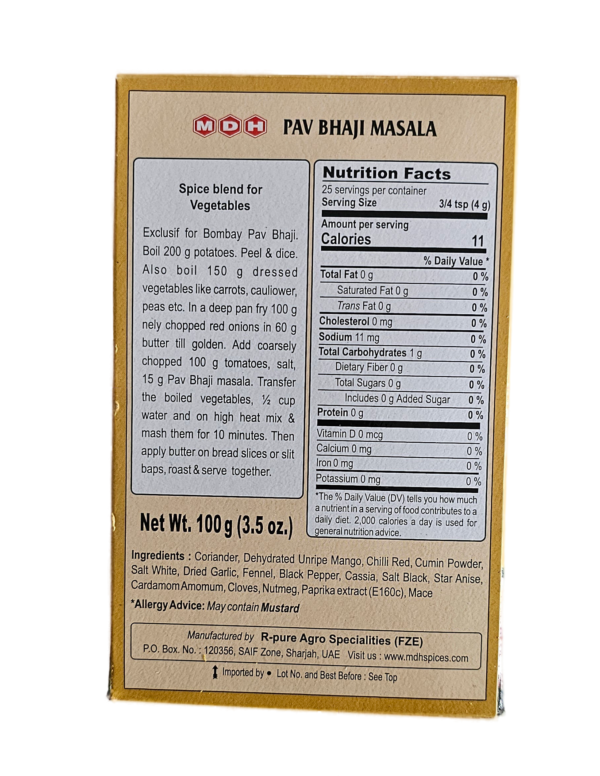 MDH, Spices, MDH Pav Bhaji Masala 100 Gm