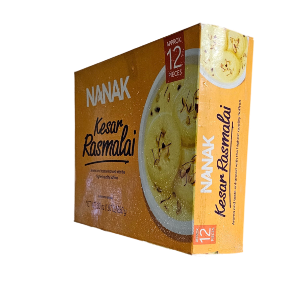 Frozen, Nanak, Refrigerated, Sweets, Sweets & Desserts, Nanak Kesar RasMalai 850 Gm