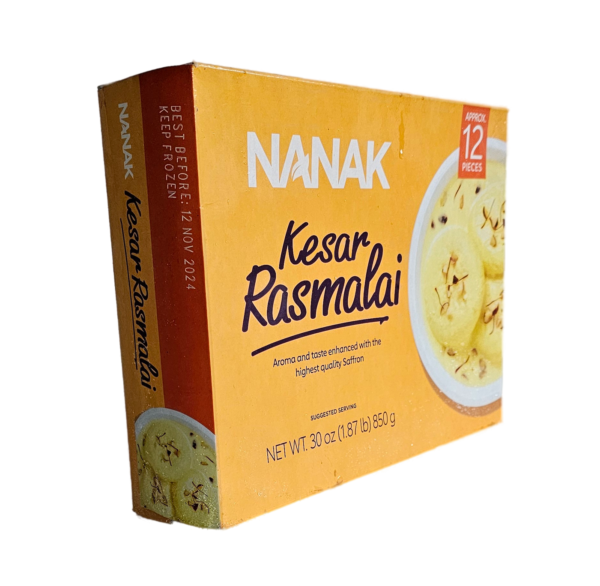 Frozen, Nanak, Refrigerated, Sweets, Sweets & Desserts, Nanak Kesar RasMalai 850 Gm