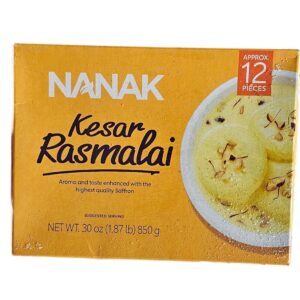 Frozen, Nanak, Refrigerated, Sweets, Sweets & Desserts, Nanak Kesar RasMalai 850 Gm