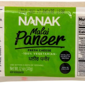 Butter, Cheese, Dairy, Nanak, Paneer, Nanak Malai Paneer 341 Gm