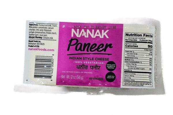 Butter, Cheese, Dairy, Nanak, Paneer, Nanak Paneer 341 Gm