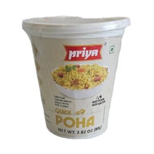 Canned Goods, Priya, Ready to Eat, Priya Quick Poha Cup 80 Gm