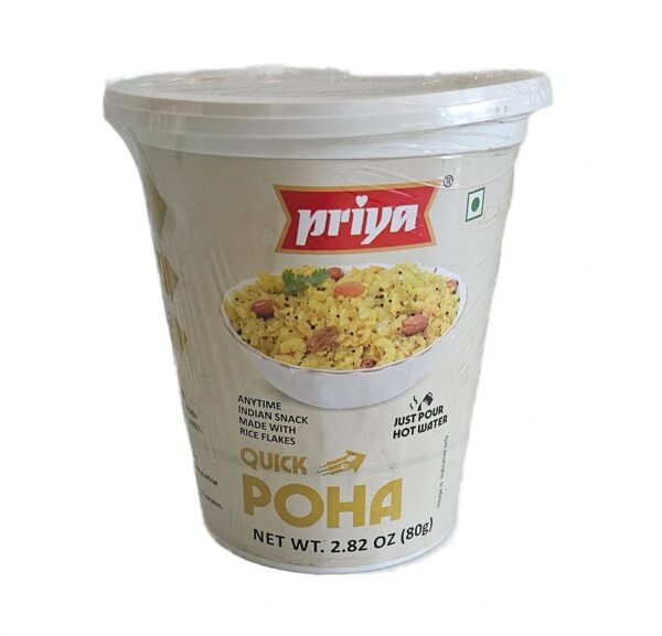 Canned Goods, Priya, Ready to Eat, Priya Quick Poha Cup 80 Gm