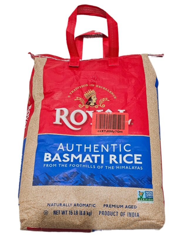 Basmati Rice, Beans, Dal, Rice, Rice & Dal, Royal, Royal Authentic Basmati Rice 15 lb