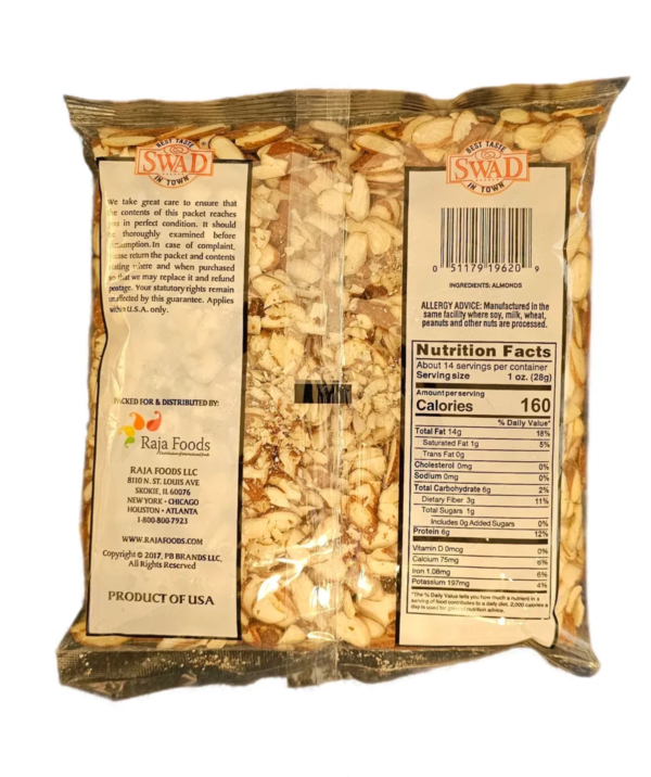 swad sliced almonds 400 gm