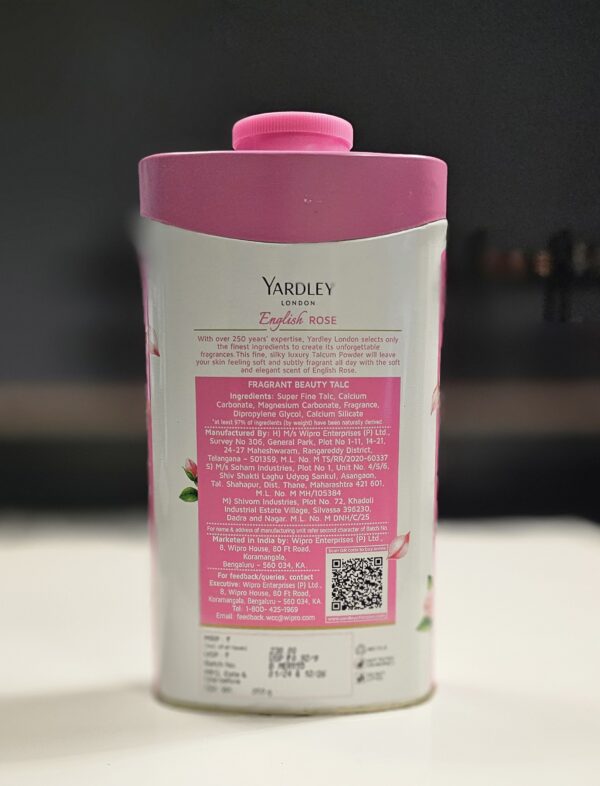 yardley english rose fragrant beauty talc