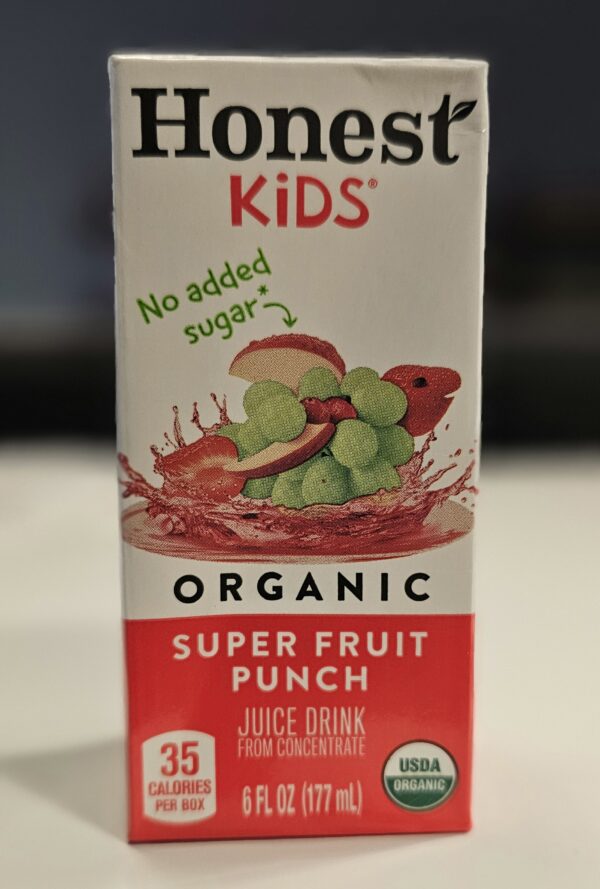 honest kids organic super fruit punch juice drink