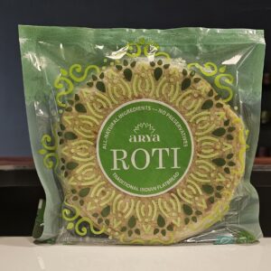 arya spinach roti traditional indian flatbread (15 pc pack)