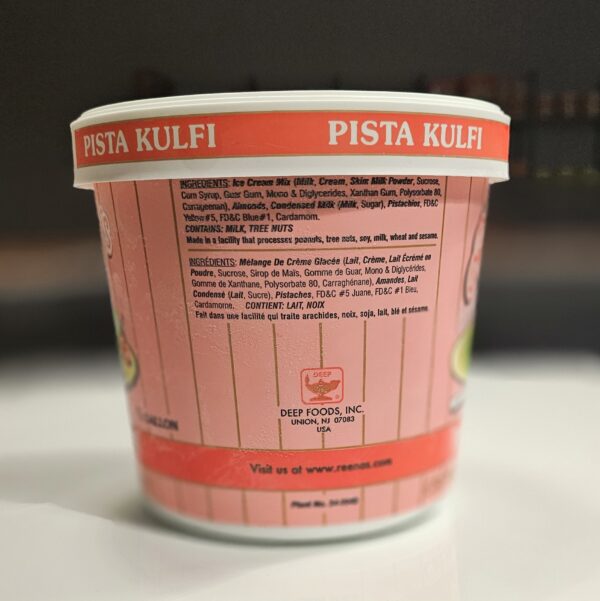 reena's pista kulfi (1/2 gallon)