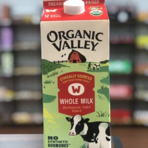 organic valley whole milk half gallon