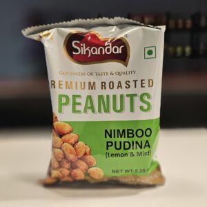 sikandar premium roasted peanuts nimboo pudina (lemon & mint)