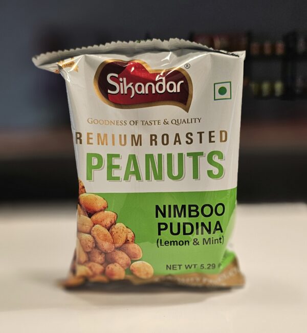 sikandar premium roasted peanuts nimboo pudina (lemon & mint)