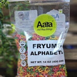 aara fryums alphabets 400 gm