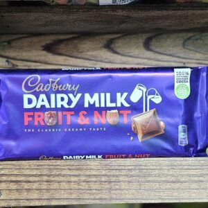 cadbury dairy milk fruit & nut (180g)