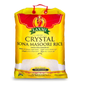 Laxmi Crystal Sona Masoori Rice 20 Lb